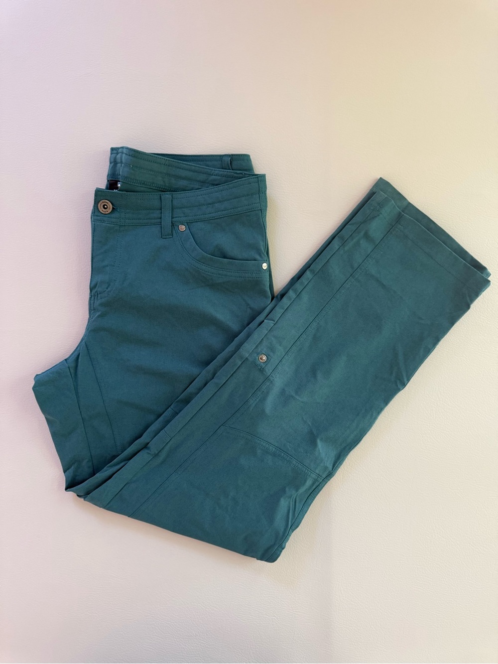 Kuhl Women's FreeFlex Roll UpPants Odessy Teal Green Size 12